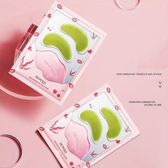 Seaweed Eye Mask And Lip Film Combo Moisturizing Dark Circles Bags
