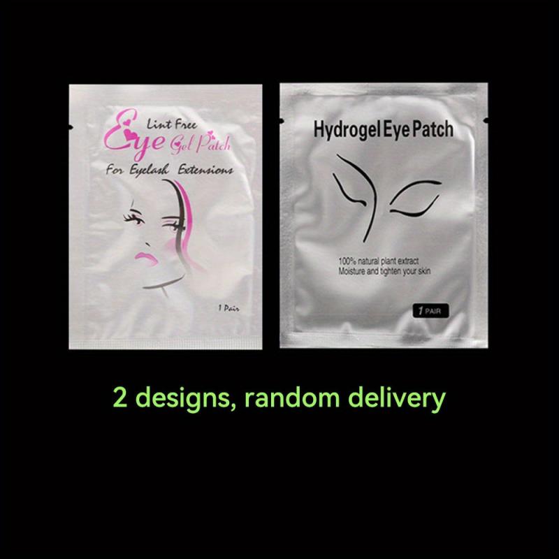 Eyelash Extension Gel Patches Kit with Transparent Cosmetic Bag