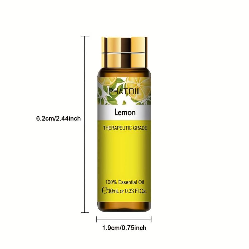 Lemon Essential Oil 10ml - Aromatherapy Diffusers Humidifier Massage Sleep Relax