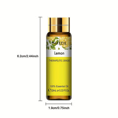 Lemon Essential Oil 10ml - Aromatherapy Diffusers Humidifier Massage Sleep Relax