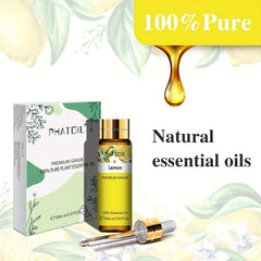 Lemon Essential Oil 10ml - Aromatherapy Diffusers Humidifier Massage Sleep Relax