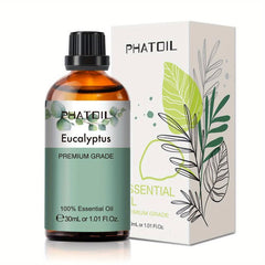 30ml Eucalyptus Essential Oil w/ Glass Dropper for Aromatherapy Diffusers