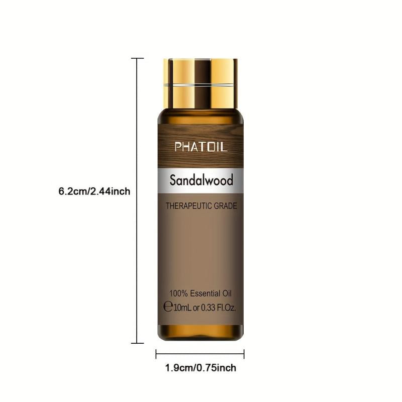 Sandalwood Essential Oil 10ml 100% Pure Aromatherapy Massage Bath Sleep