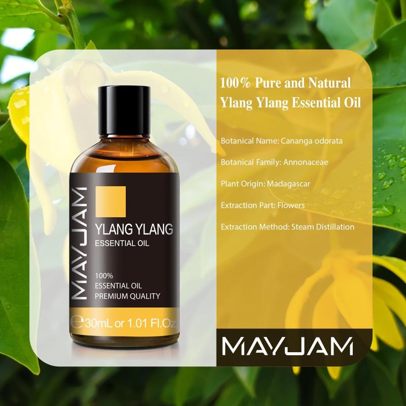 Ylang Ylang Essential Oil - Aromatherapy Diffusers Skin Care Massage - Soothe
