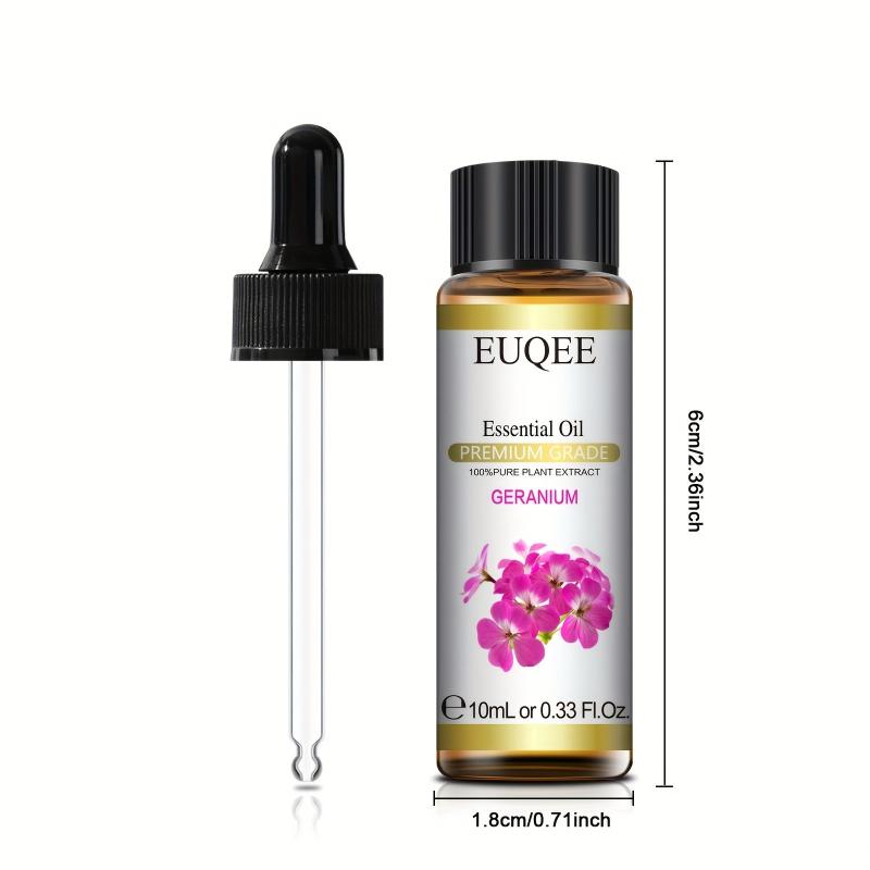 100% Natural Geranium Essential Oil 10ml - Relaxing Aromatherapy for Diffusers