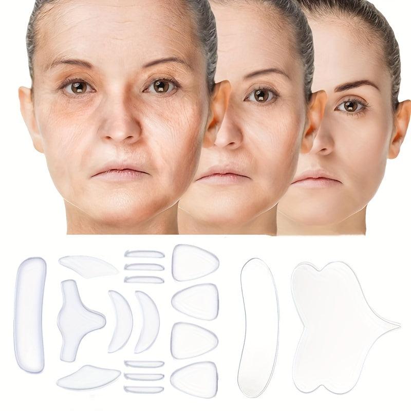 18 Pcs Wrinkle Patches Chest Wrinkle Pads Facial Wrinkle Remover Strips