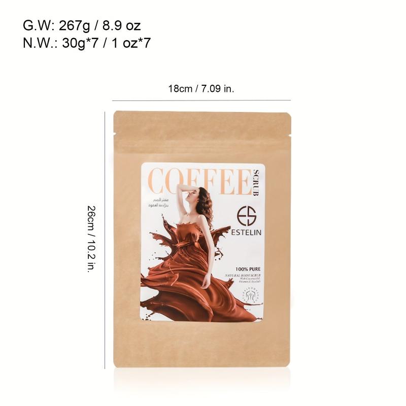 Coffee Scrub 30g 7 Packs Exfoliate Moisturize Skin