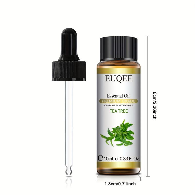 100% Pure Tea Tree Essential Oil 10ml for Diffusers Aromatherapy Massage Bath