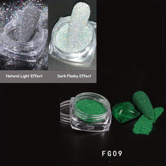 Reflective Diamond Nail Powder Glitter Dust Holographic Bright Party Nightclub