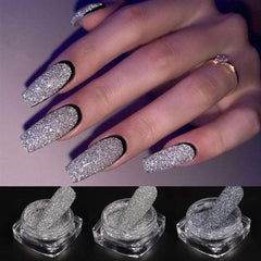 Reflective Diamond Nail Powder Glitter Dust Holographic Bright Party Nightclub