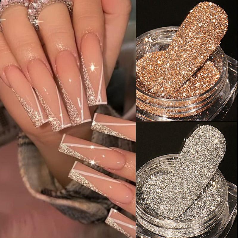 Reflective Diamond Nail Powder Glitter Dust Holographic Bright Party Nightclub
