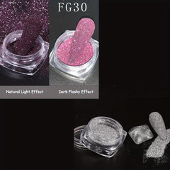 Reflective Diamond Nail Powder Glitter Dust Holographic Bright Party Nightclub