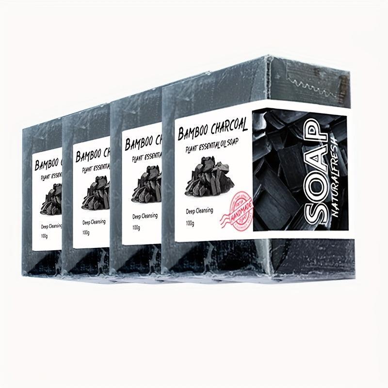 Bamboo Charcoal Essential Soap - Pack of 4