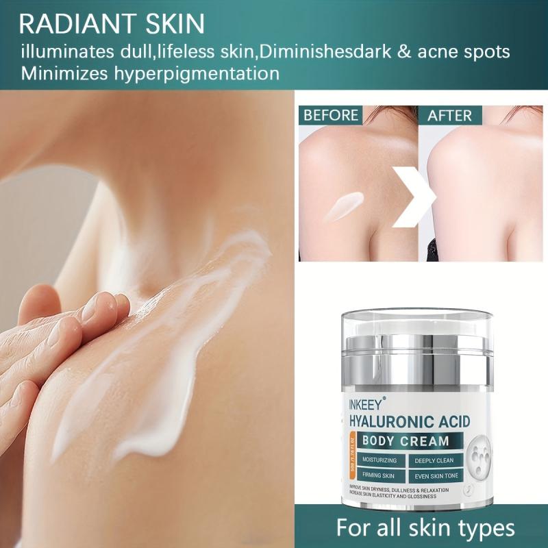 Hyaluronic Acid Body Cream for Dry Skin - Daily Moisturizing Lotion