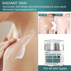 Hyaluronic Acid Body Cream for Dry Skin - Daily Moisturizing Lotion