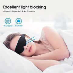 3D Contoured Sleep Mask for Men Women Adjustable Blindfold Eyeshade