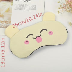 Cartoon Eye Mask Sleep Ice Compress Fun Sleep Eye Protection