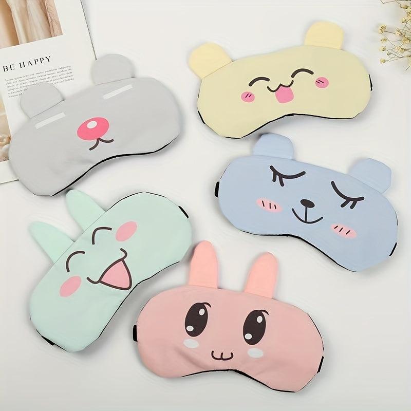 Cartoon Eye Mask Sleep Ice Compress Fun Sleep Eye Protection
