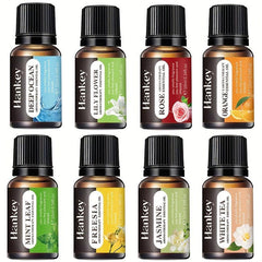 Organic 8-Piece Aromatherapy Essential Kit: Rose Ocean Lily