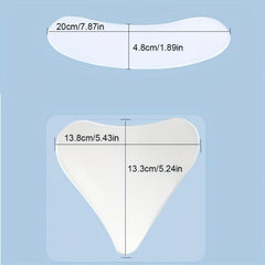 18pcs Silicone Wrinkle Diminishing Pad Face Neck Hand Care Patch