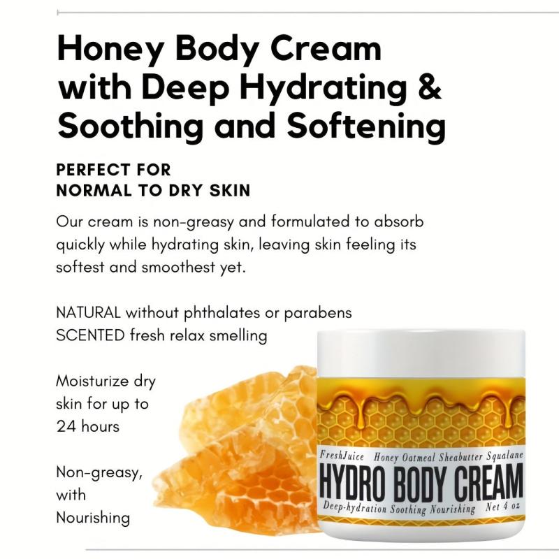 4oz Honey Body Cream Moisturizer for Brazilian Bum Bum Look