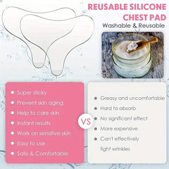 Silicone Chest & Neck Wrinkle Pads 2-Pack