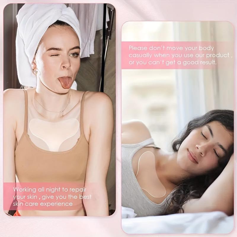 Silicone Chest & Neck Wrinkle Pads 2-Pack