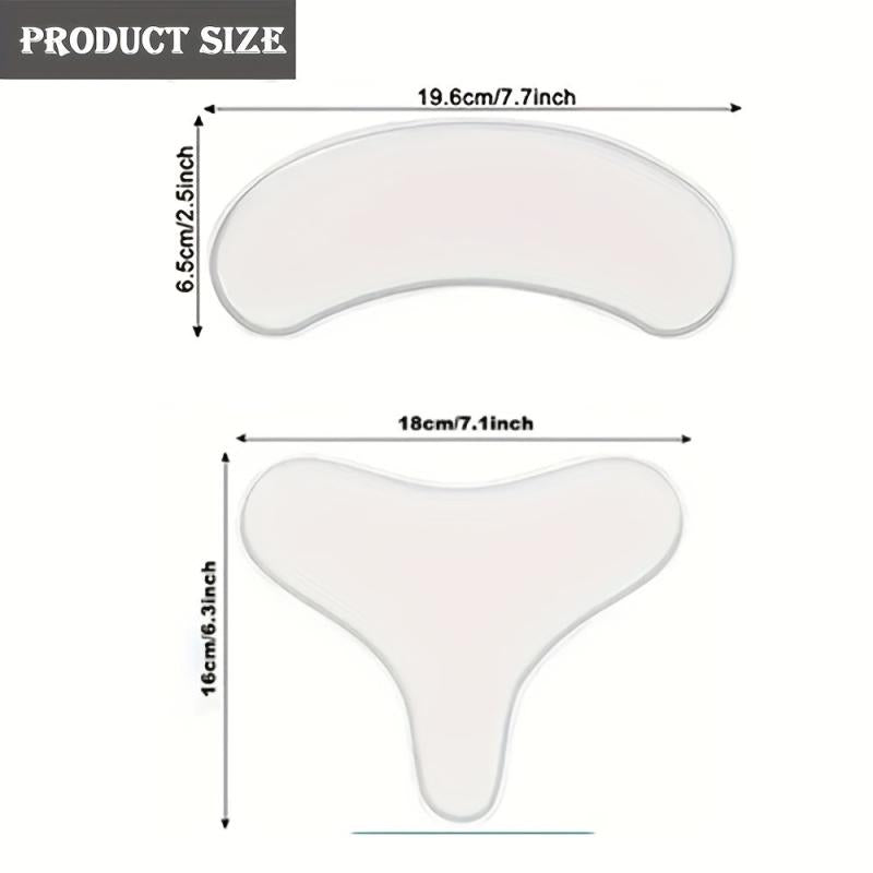 Silicone Chest & Neck Wrinkle Pads 2-Pack