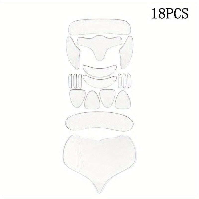 18pcs Silicone Wrinkle Patch Forehead Neck Chin Age-Resisting Lift Sticker