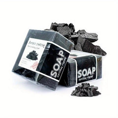 100g Bamboo Charcoal Essential Soap Deep Cleansing Pore Coffee Wormwood Bath Soa