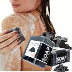 100g Bamboo Charcoal Essential Soap Deep Cleansing Pore Coffee Wormwood Bath Soa