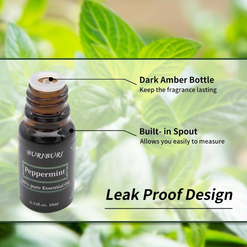 Peppermint Essential Oil 10mL Aromatherapy Refreshing Fragrance