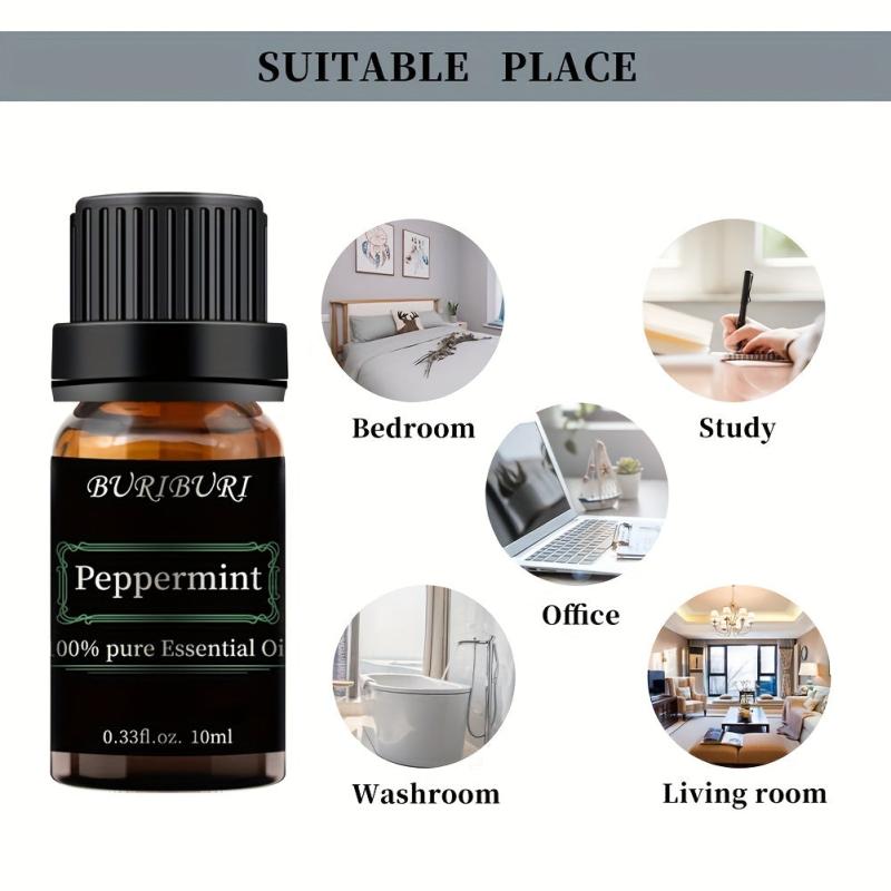 Peppermint Essential Oil 10mL Aromatherapy Refreshing Fragrance