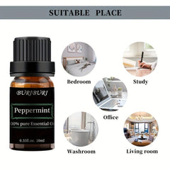 Peppermint Essential Oil 10mL Aromatherapy Refreshing Fragrance