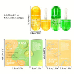 Natural Lip Plumper & Lip Care Serum Lemon Lip Mask 0.26oz Day & Night