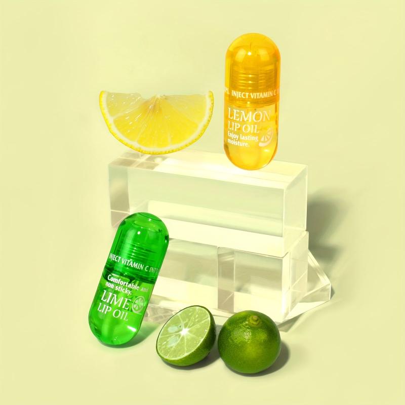 Natural Lip Plumper & Lip Care Serum Lemon Lip Mask 0.26oz Day & Night