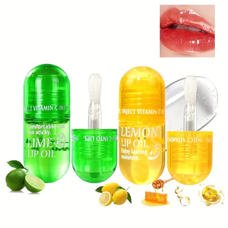 Natural Lip Plumper & Lip Care Serum Lemon Lip Mask 0.26oz Day & Night