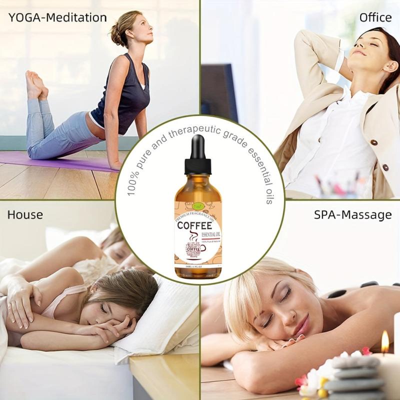 30ml Plant Essential Oils Aromatherapy Coffee Essence Natural Relax Massage