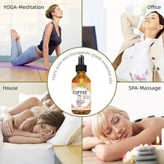 30ml Plant Essential Oils Aromatherapy Coffee Essence Natural Relax Massage