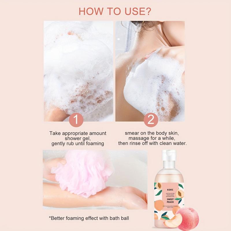 Peach Cleaning Fragrance Shower Gel 400ml
