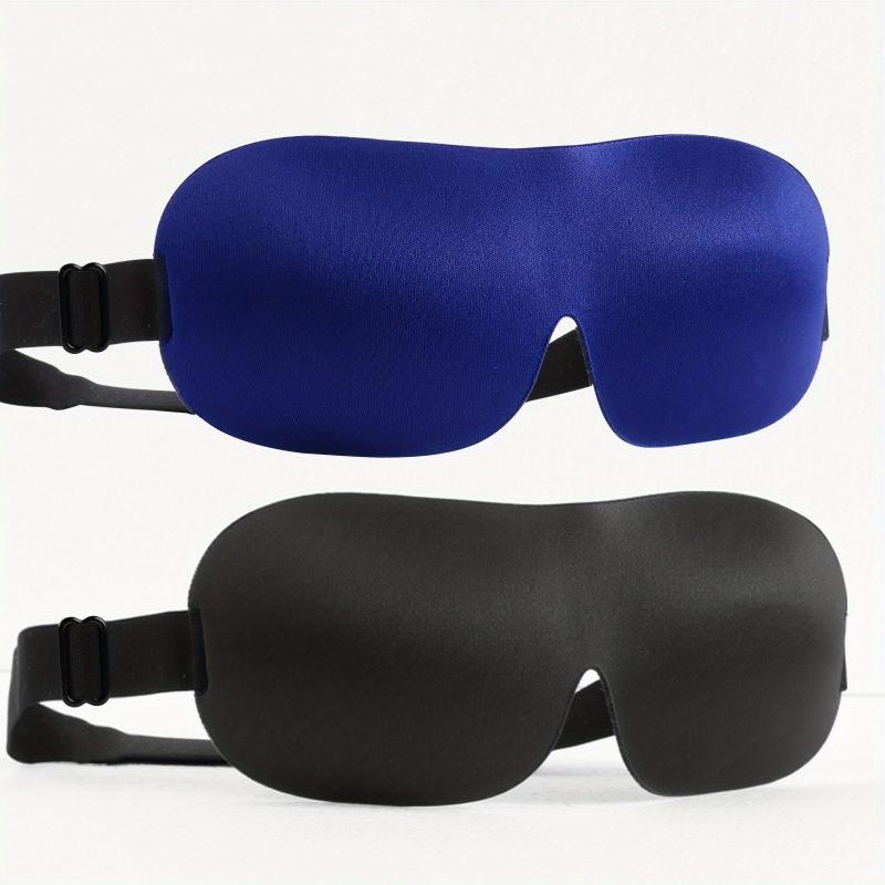 2 PCS 3D Blackout Side Sleeping Eye Mask Men's Women's Night Blindfold