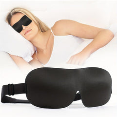 2 PCS 3D Blackout Side Sleeping Eye Mask Men's Women's Night Blindfold