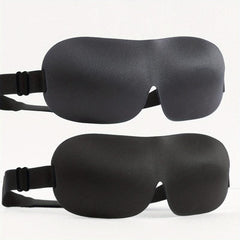 2 PCS 3D Blackout Side Sleeping Eye Mask Men's Women's Night Blindfold
