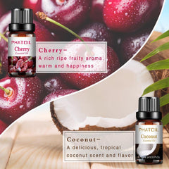 6pcs 10ml Fruity Essential Oil Set Passion Mango Strawberry Cherry