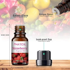 6pcs 10ml Fruity Essential Oil Set Passion Mango Strawberry Cherry
