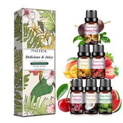 6pcs 10ml Fruity Essential Oil Set Passion Mango Strawberry Cherry