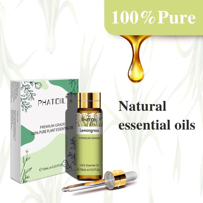 10ml Lemongrass Essential Oil for Aromatherapy & Massage