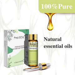 10ml Lemongrass Essential Oil for Aromatherapy & Massage