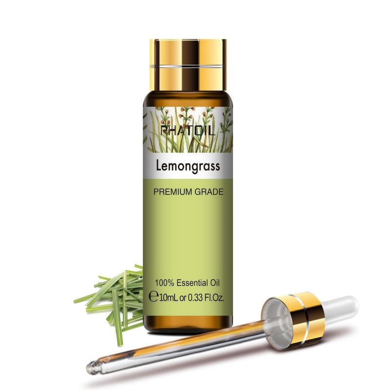 10ml Lemongrass Essential Oil for Aromatherapy & Massage