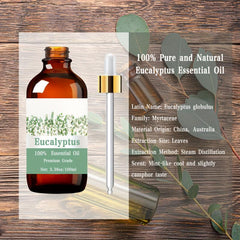 Eucalyptus Essential Oil 100% Pure & Natural - 38oz / 100ml